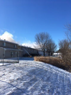 Holmen apartment fire